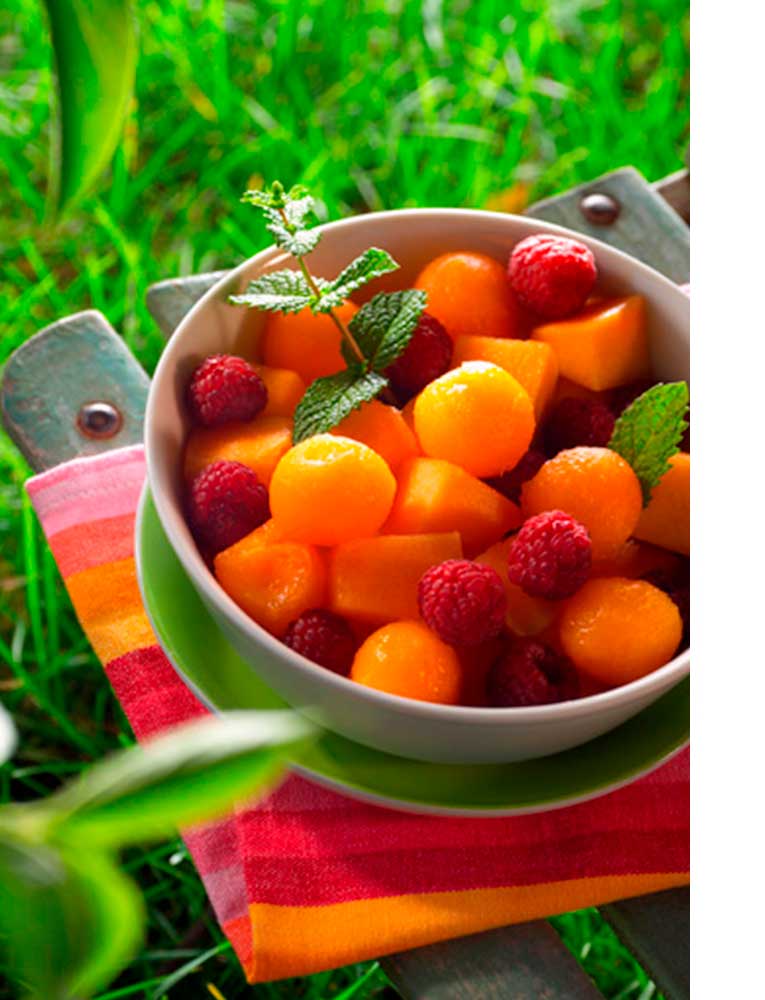 salade melon rouge gorge