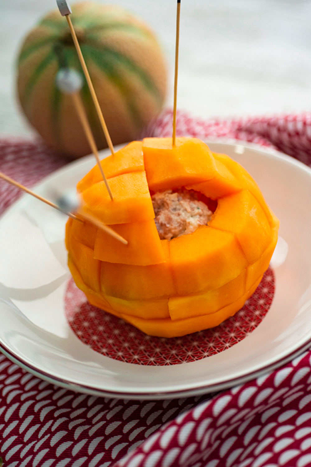 Découpe surprise de melon